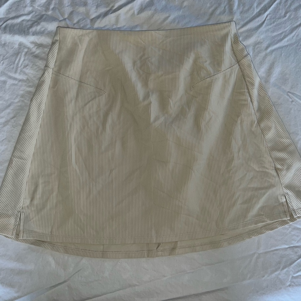 Beige A-Line Skirt